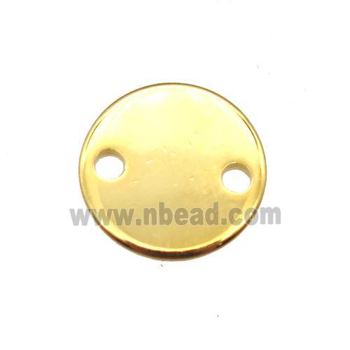 stainless steel circle connector, stampings, gold plated