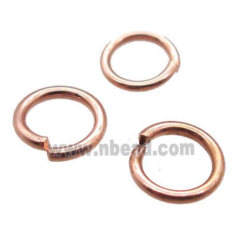 stainless steel JumpRings, rose gold