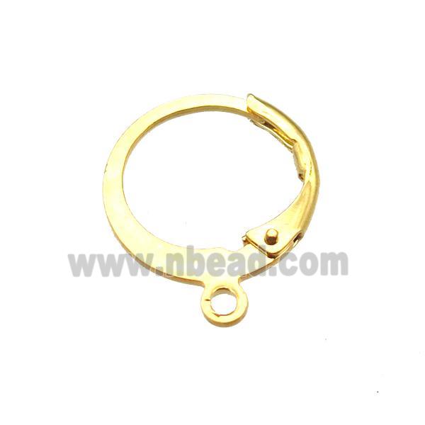 stainless steel Hoop Earrings, gold plated