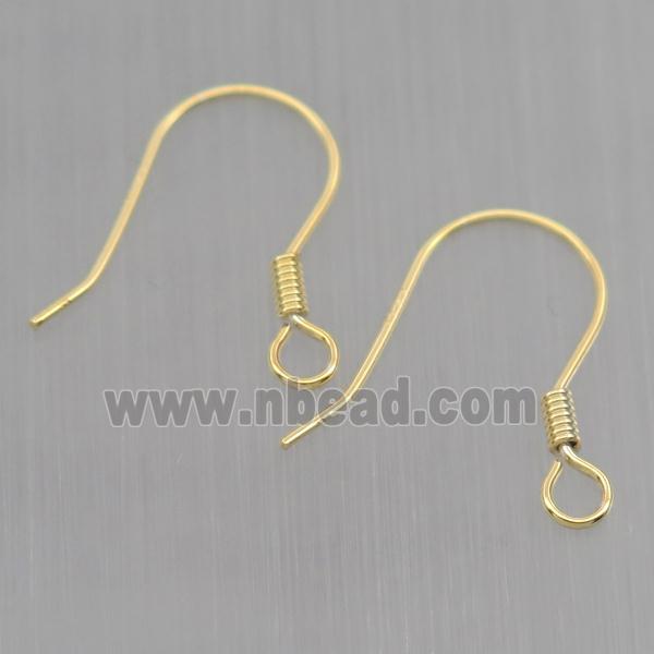 Sterling Silver hook Earrings, gold plated