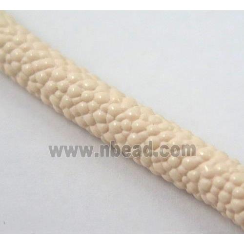 PU leather cord, round