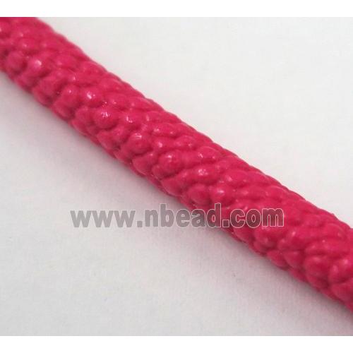 PU leather cord, round