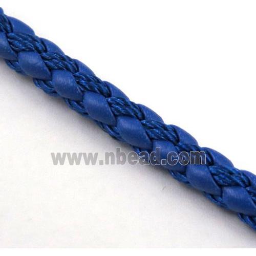 PU leather cord, round