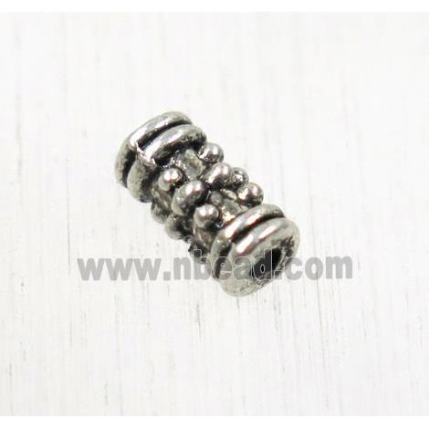 tibetan silver zinc tube beads, non-nickel