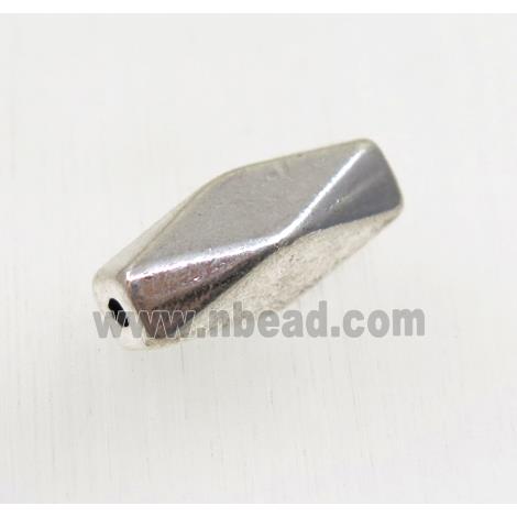 tibetan silverzinc tube beads, non-nickel