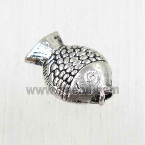 tibetan silver zinc fish beads, non-nickel