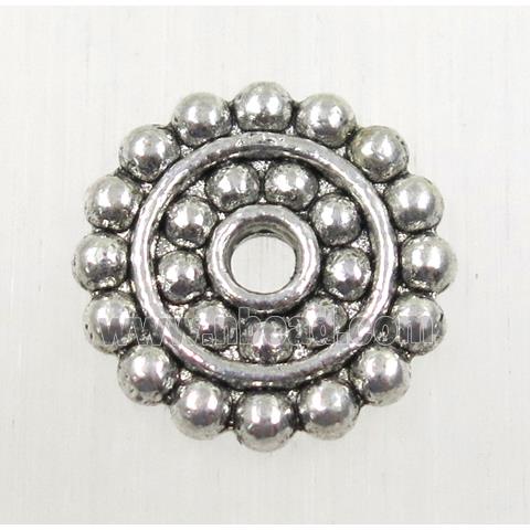 tibetan silver spacer beads, zinc, non-nickel