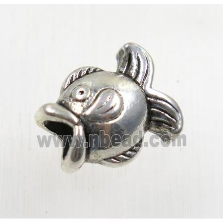 tibetan silver zinc fish beads, non-nickel