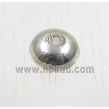 tibetan silver zinc rondelle beads, non-nickel