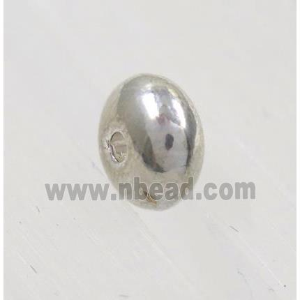 tibetan silver zinc rondelle beads, non-nickel