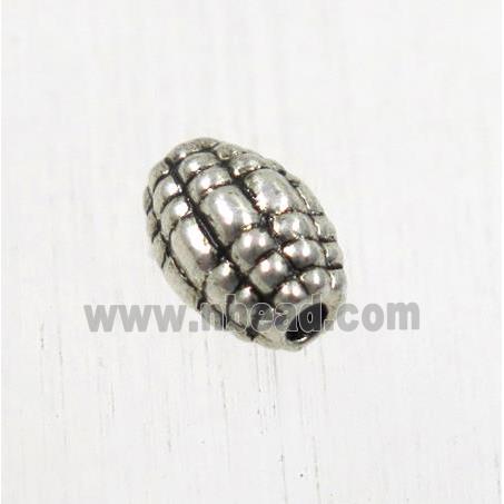 tibetan silver zinc rice beads, non-nickel