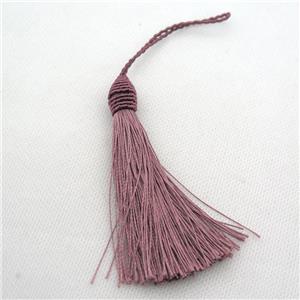 Nylon wire tassel pendants, approx 95mm length