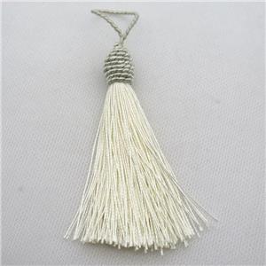 cheese Nylon wire tassel pendants, approx 95mm length