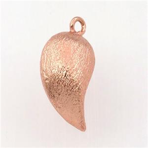 copper Pepper pendant, brushed, rose gold, approx 12-20mm