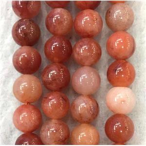 round Red Aventurine beads, approx 12mm dia