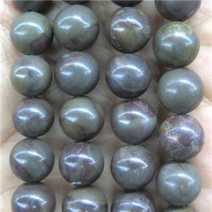 round Bamboo Jasper beads, approx 8mm dia