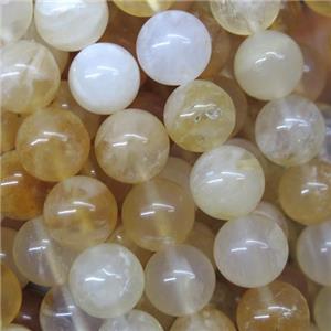 round Yellow Opal Jasper beads, approx 10mm dia