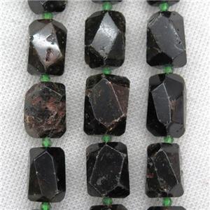 darkgreen Garnet nugget beads, freeform, approx 15-22mm