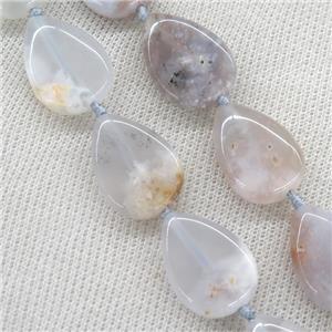 Cherry Agate Beads, teardrop, approx 18-25mm