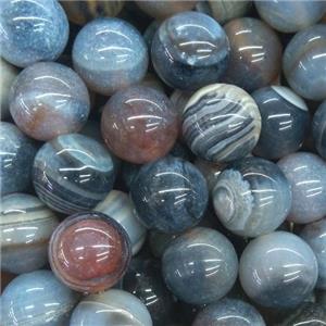 round Fire Agate beads, multi color, approx 8mm dia