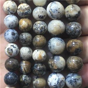 Brazilian Moss Opal Beads, round, approx 6mm dia