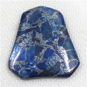 blue Lapis Lazuli pendant, approx 37-42mm