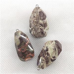 Ocean Jasper pendant, freeform, approx 20-40mm