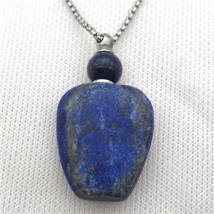 blue Lapis perfume bottle Necklace, approx 25-50mm