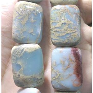 snakeskin jasper beads, rectangle, approx 20x30mm