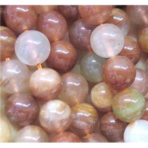 Rainbow Quartz Beads, round, red, approx 10mm dia