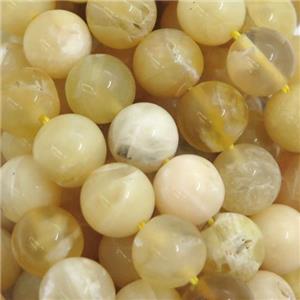 round yellow Opal Jasper beads, approx 8mm dia