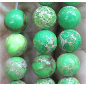 olive Imperial Jasper Jasper beads, round, approx 4mm dia