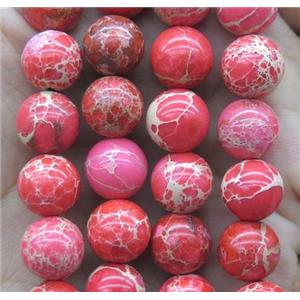 pink Sea Sediment Jasper beads, round, approx 4mm dia