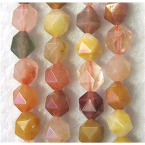 mix gemstone beads cut round, approx 6mm dia