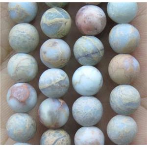 round matte Imperial Jasper beads, approx 8mm dia