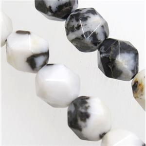 black Zebra Jasper Beads Cut Round, approx 10mm