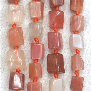 orange MoonStone beads chip, tube, approx 7-9mm