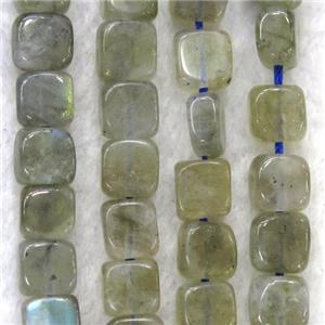 labradorite beads, square, approx 6x6mm