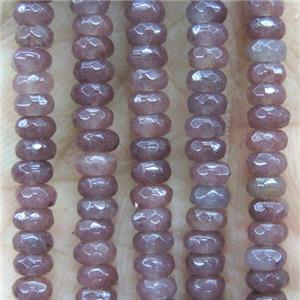 tiny purple aventurine beads, faceted rondelle, approx 2x4mm