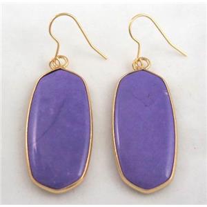 gemstone earring, colorfast, approx 15-37mm