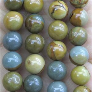 American wildhorse Picture Jasper Beads, round, multi-color, approx 4mm dia