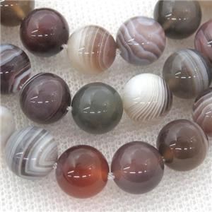 round Botswana Agate beads, approx 6mm dia