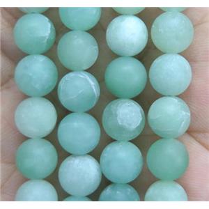 matte round Burman Chrysoprase Beads, approx 8mm dia