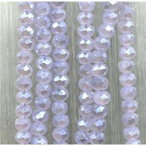 chinese crystal glass beads, faceted rondelle, approx 2.5x3mm, 150 pcs per st