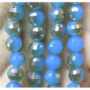 chinese crystal bead, faceted round, approx 8mm dia, 70pcs per st