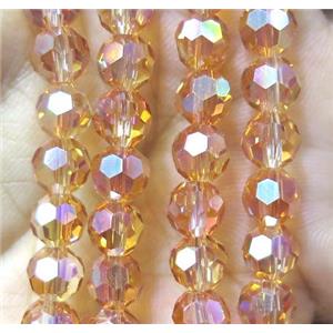 chinese crystal bead, faceted round, approx 6mm dia, 98pcs per st