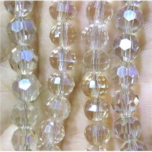 chinese crystal bead, faceted round, approx 10mm dia, 70pcs per st