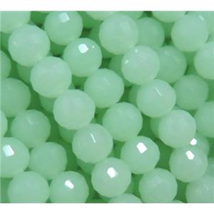 Chinese crystal glass bead, faceted round, approx 6mm dia, 72pcs per st