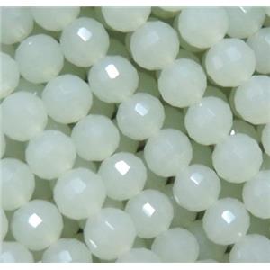 Chinese crystal glass bead, faceted round, approx 6mm dia, 72pcs per st