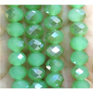 Chinese crystal glass bead, faceted rondelle, approx 8mm dia, 72pcs per st